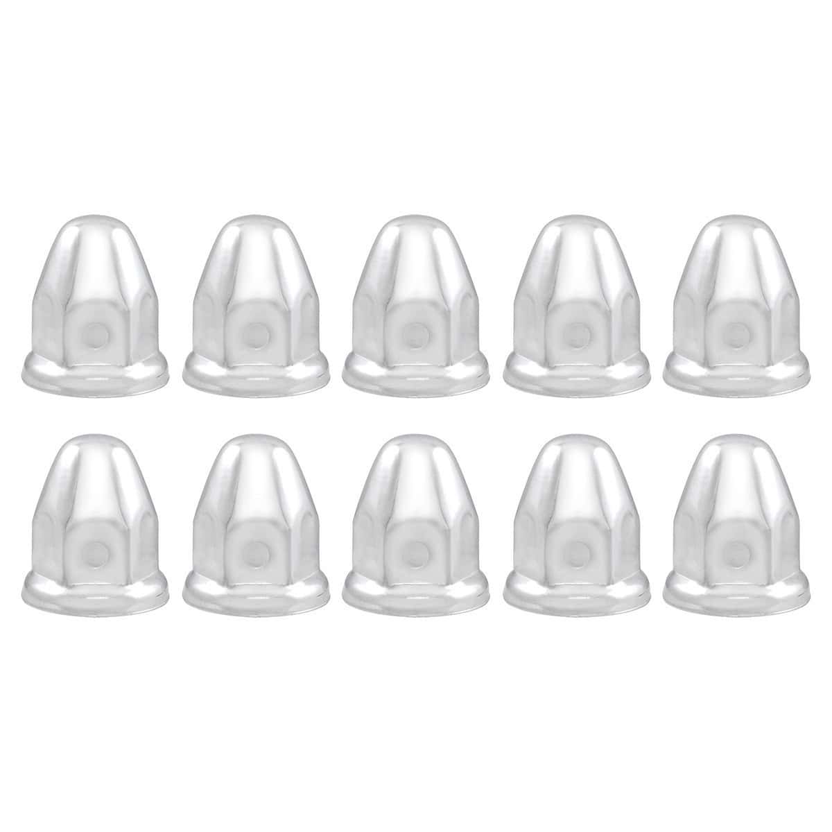 1-1/2" x 2-1/4" Chrome Steel Bullet Nut Covers With Flange