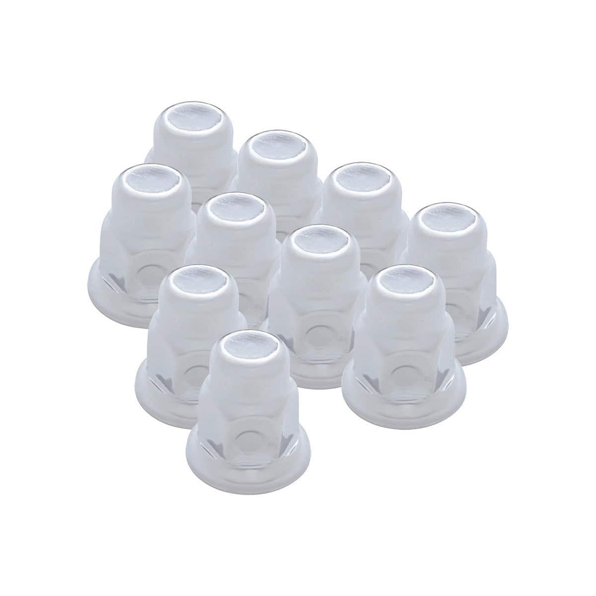 32Mm X 2&Quot; Chrome Steel Tall Nut Cover With Flange 3 32mm x 2" Chrome Steel Tall Nut Covers With Flange (10-Pack)