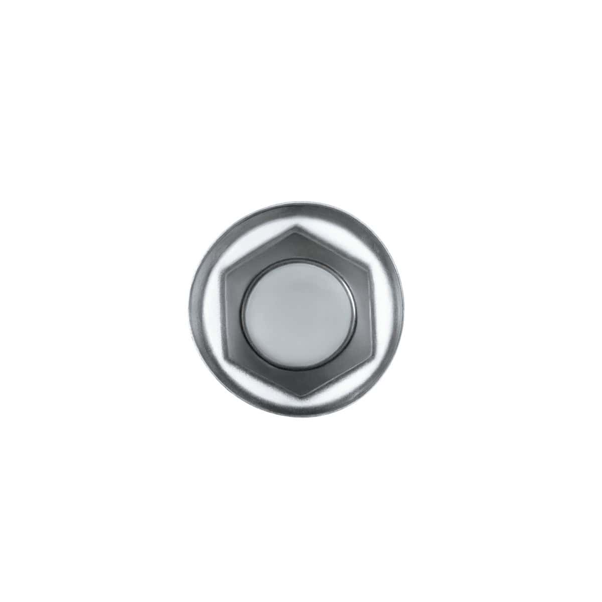 32mm X 2" Chrome Steel Tall Nut Cover With Flange
