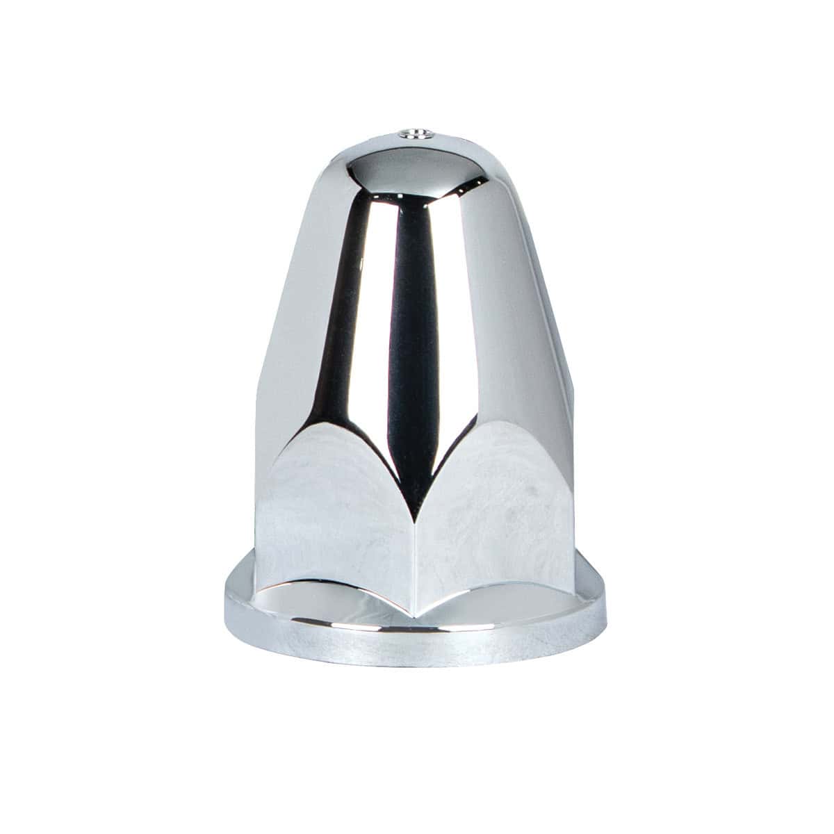 33mm x 2-5/8" Chrome Plastic Bullet Nut Cover With Flange - Push-On (Bulk)