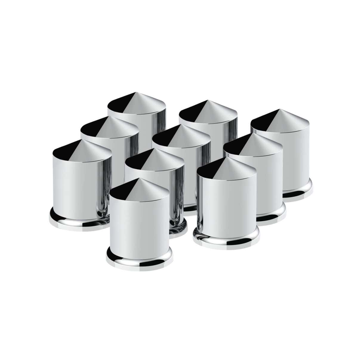 3/4&Quot; X 1-1/2&Quot; Chrome Plastic Pointed Push-On Nut Cover 3 3/4" X 1-1/2" Chrome Plastic Pointed Nut Cover - Push-On 10 Pack