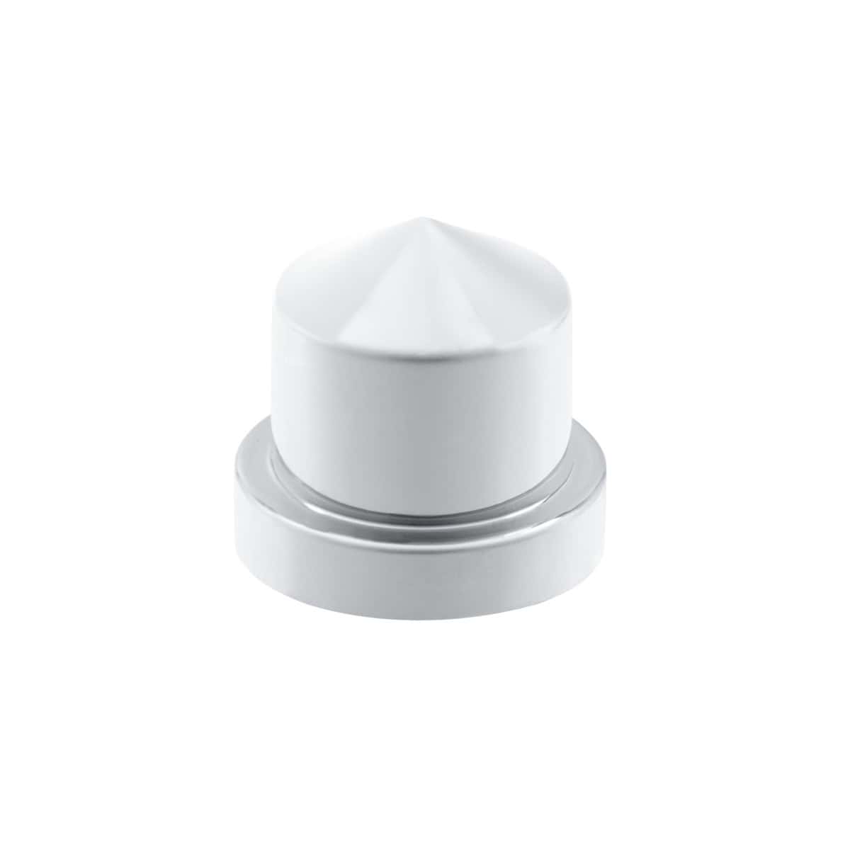 1/2" x 13/16" Chrome Plastic Pointed Nut Covers - Push-On