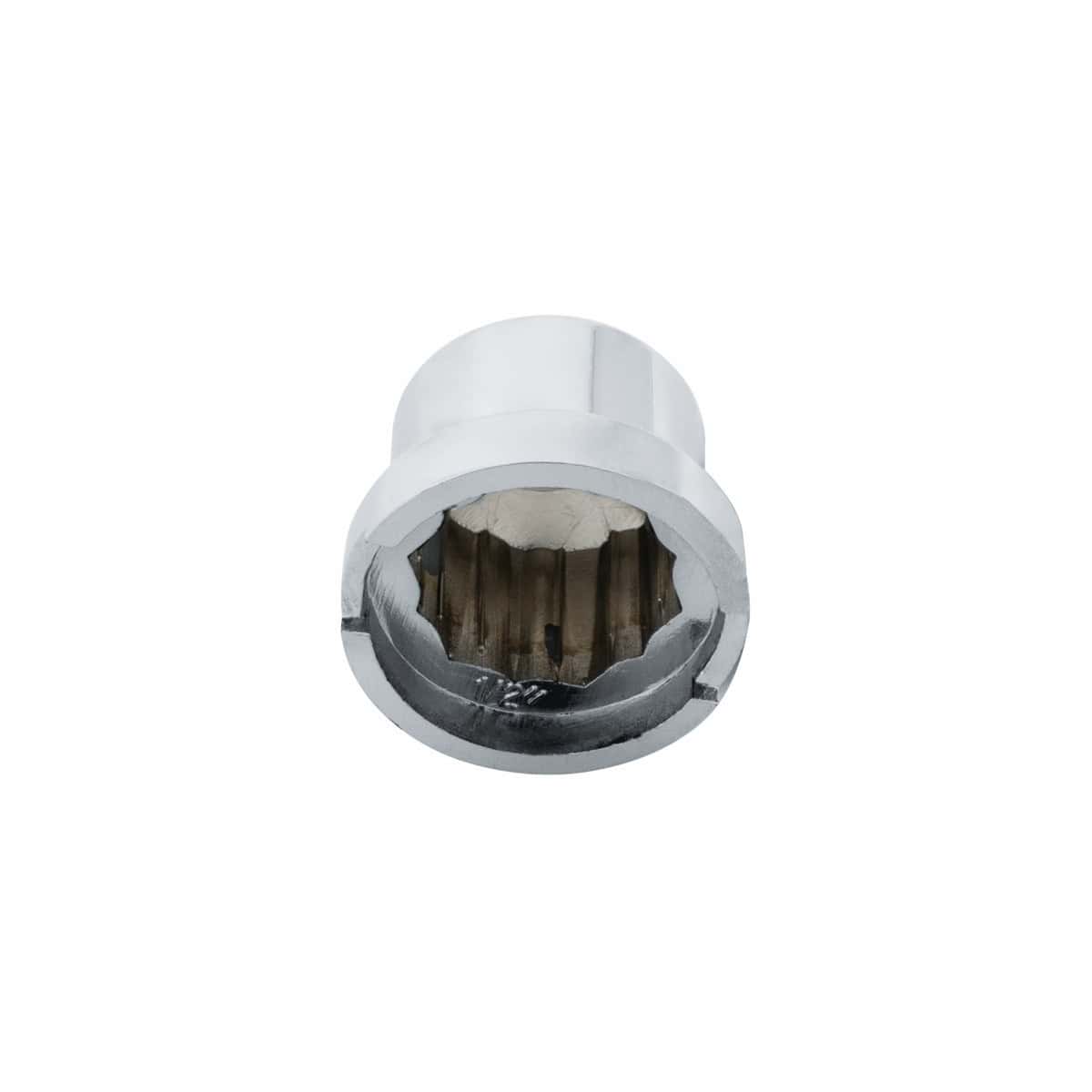 1/2&Quot; X 13/16&Quot; Chrome Plastic Pointed Push-On Nut Cover 3 1/2" x 13/16" Chrome Plastic Pointed Nut Covers - Push-On