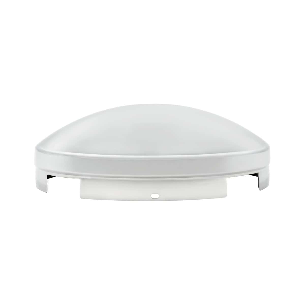 4 Even Notched Chrome Dome Front Hubcap - 3/4" Side Wall