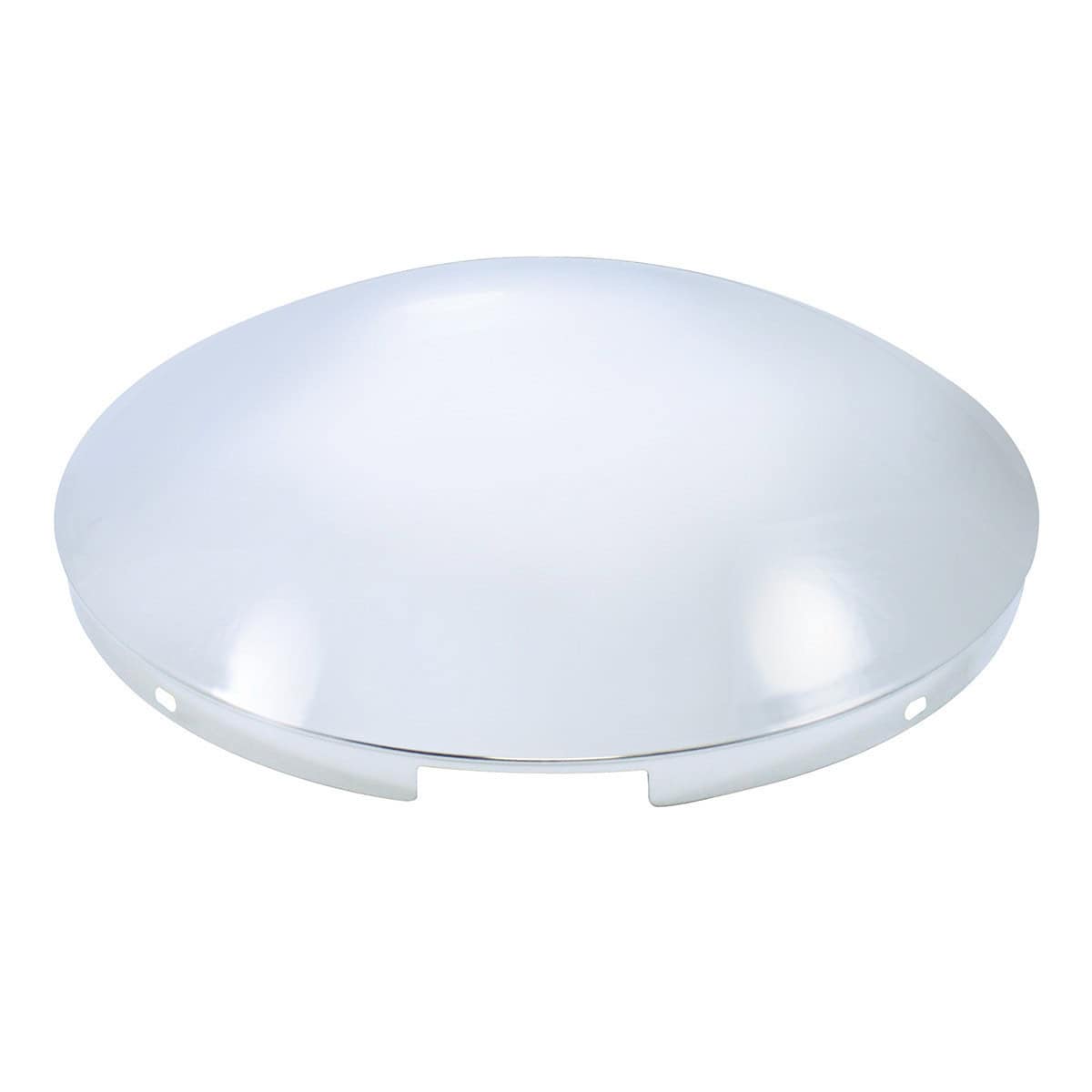 4 Even Notched Chrome Dome Front Hubcap - 7/16" Lip