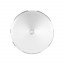 Universal Chrome Front Hubcap With 3 Bar Straight Spinner - 7/16" Lip