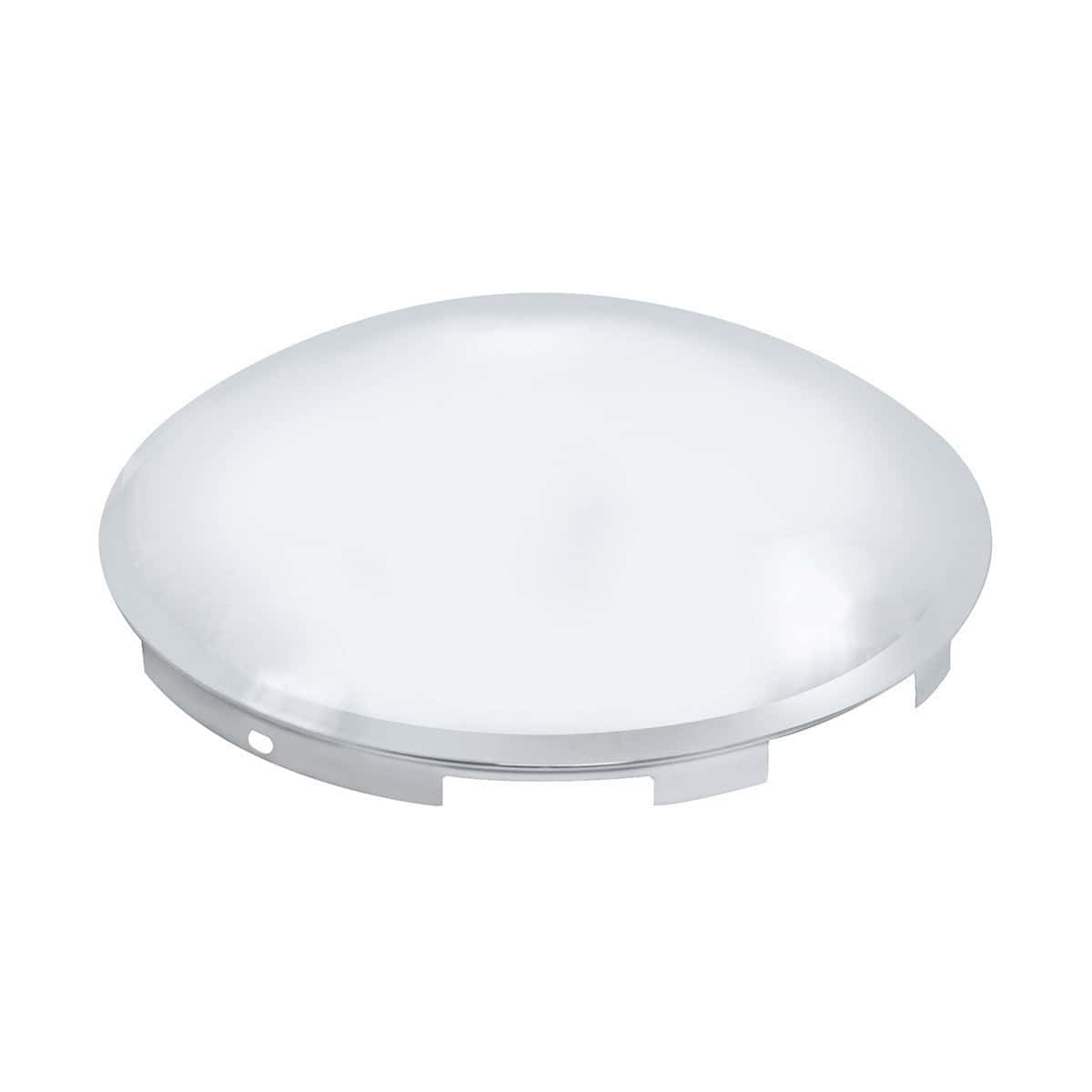 6 Uneven Notched Dome Front Hubcap 4 6 Uneven Notched Chrome Dome Front Hubcap - 7/16" Lip