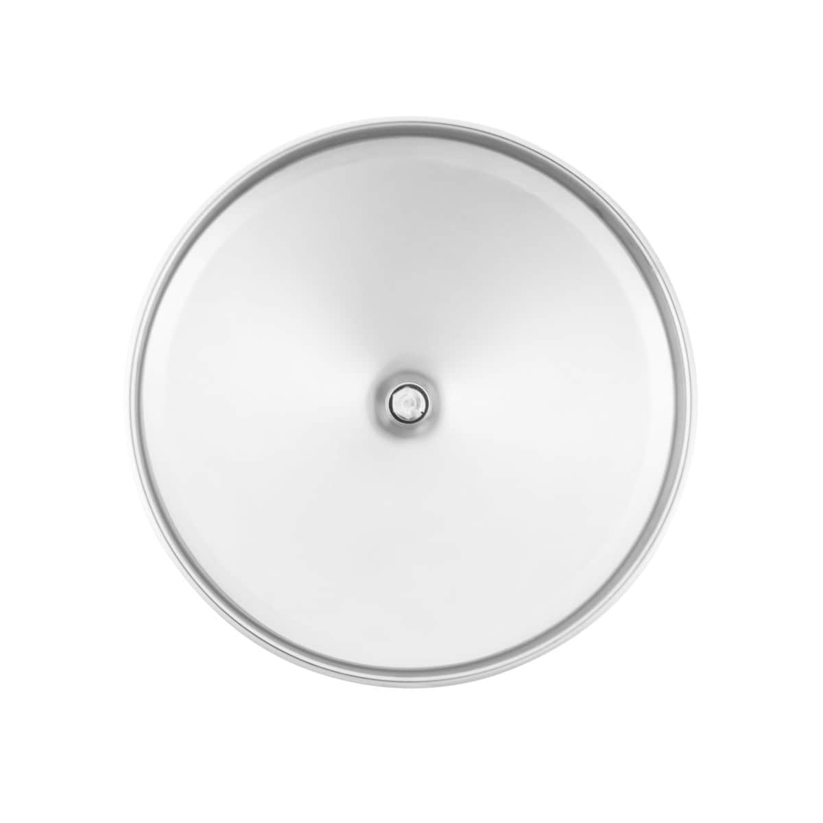 8" Chrome Rear Hubcap With Iron Cross Spinner