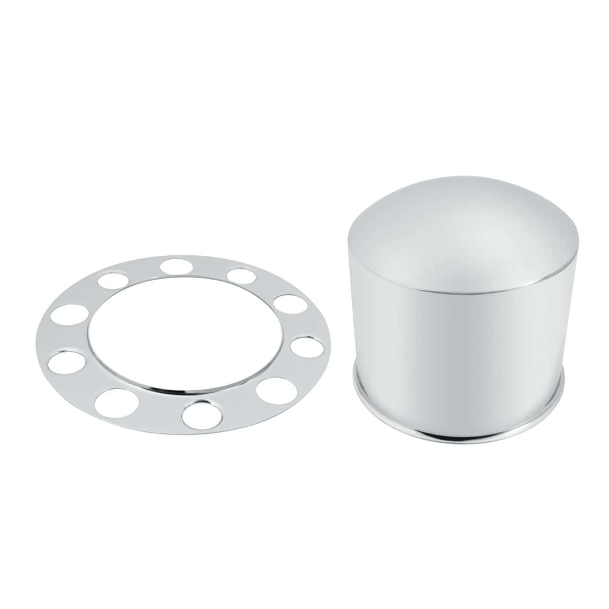 Chrome Dome Rear Axle Cover 2PC Kit For 1-1/2" Nut Cover - Aluminum Wheel