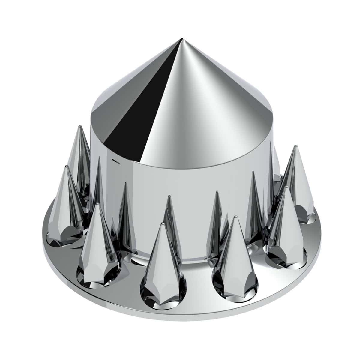 Spike Rear Axle Cover With 33mm Spike Thread-On Nut Covers - Chrome