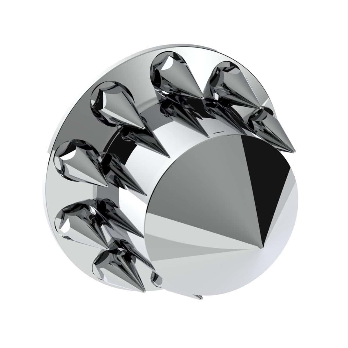 Spike Rear Axle Cover With 33mm Spike Thread-On Nut Covers - Chrome