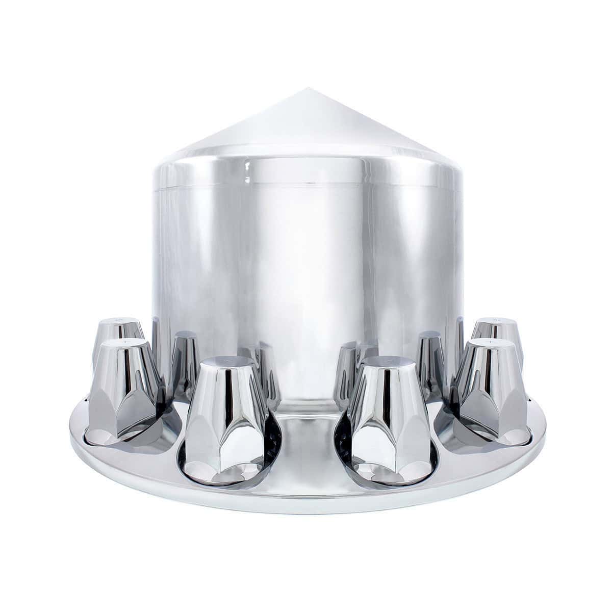 Pointed Rear Axle Cover With 33Mm Standard Thread-On Nut Covers 4 Pointed Rear Axle Cover With 33mm Standard Thread-On Nut Covers - Chrome