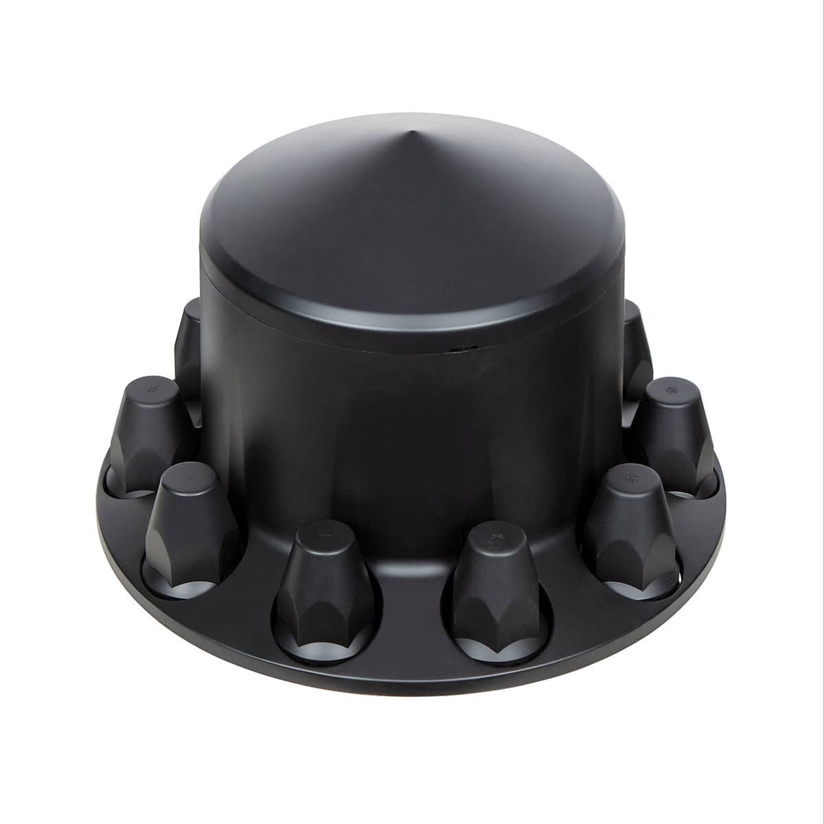 Pointed Rear Axle Cover With 33Mm Standard Thread-On Nut Covers 6 Pointed Rear Axle Cover With 33mm Standard Thread-On Nut Covers - Matte Black