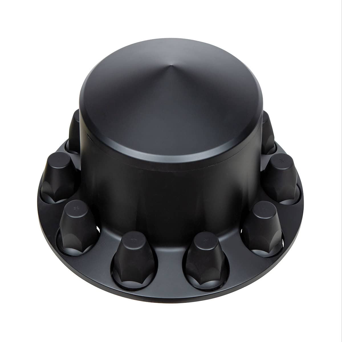 Pointed Rear Axle Cover With 33Mm Standard Thread-On Nut Covers 5 Pointed Rear Axle Cover With 33mm Standard Thread-On Nut Covers - Matte Black