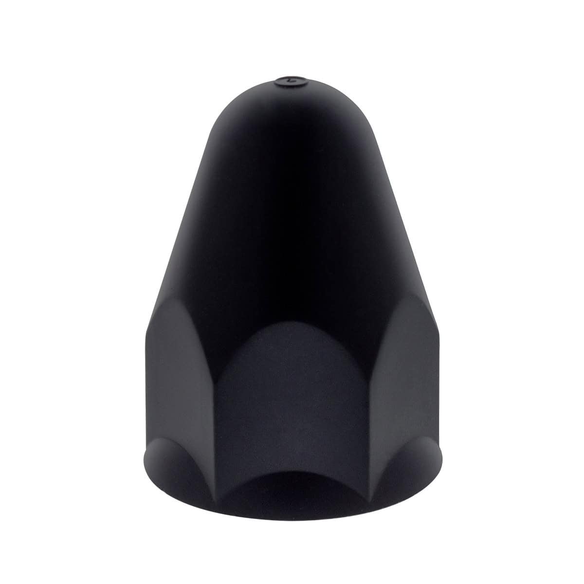 1-1/2" X 2-3/4" Matte Black Plastic Bullet Push-On Nut Cover