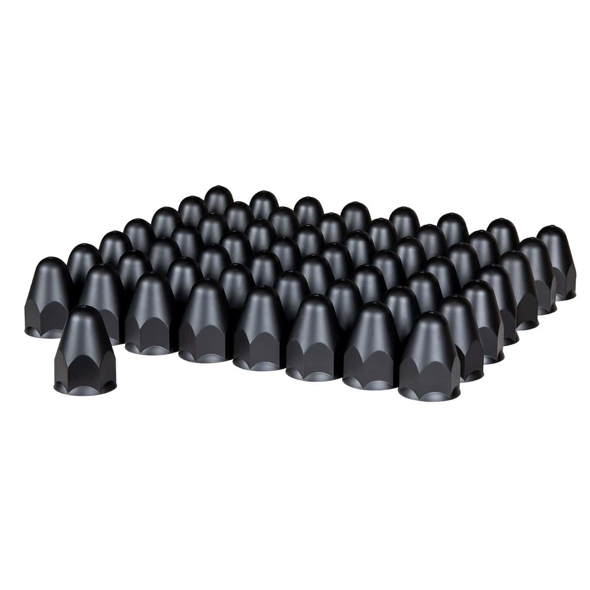 1-1/2&Quot; X 2-3/4&Quot; Matte Black Plastic Bullet Push-On Nut Cover 3 1-1/2" X 2-3/4" Matte Black Plastic Bullet Push-On Nut Cover