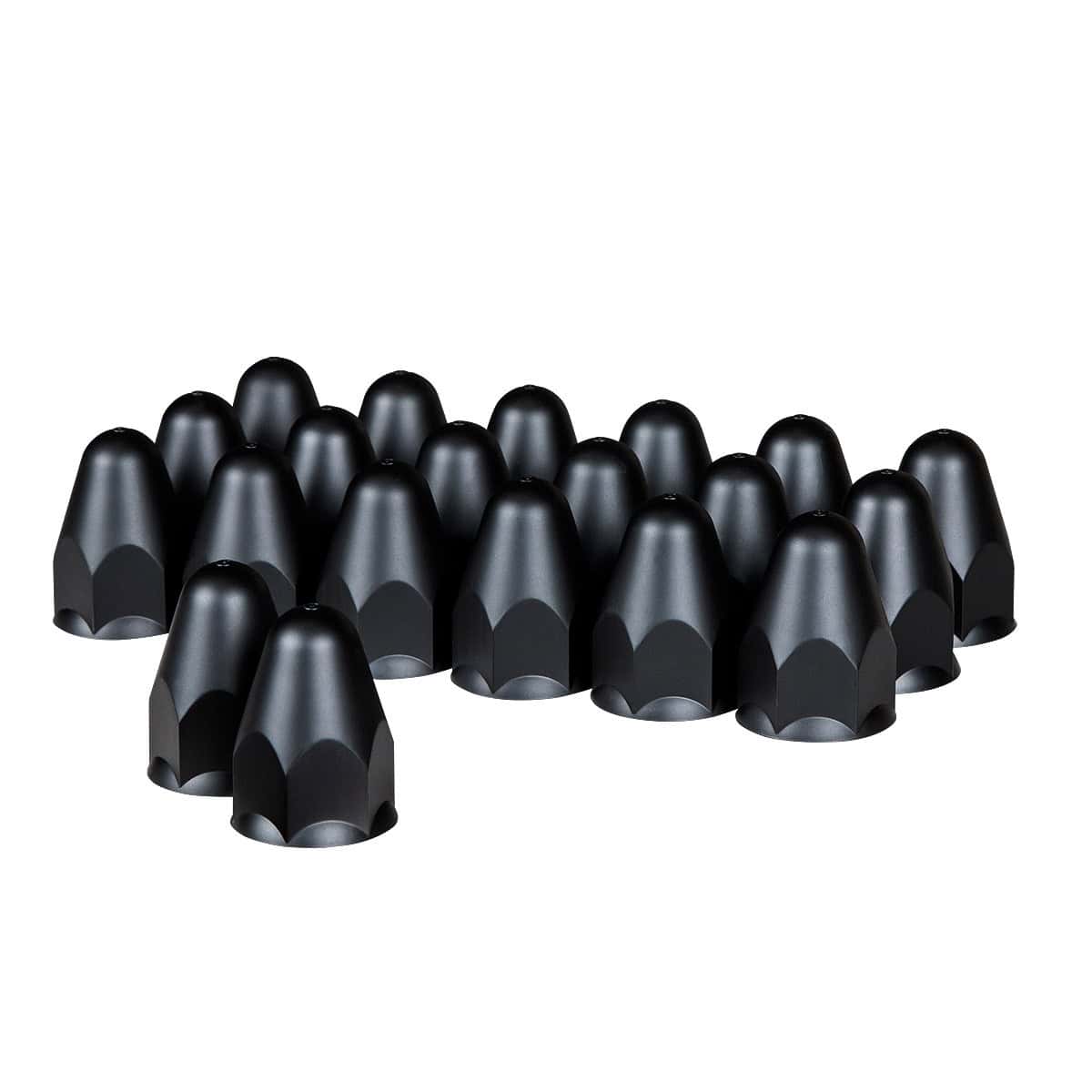 1-1/2&Quot; X 2-3/4&Quot; Matte Black Plastic Bullet Push-On Nut Cover 4 1-1/2" X 2-3/4" Matte Black Plastic Bullet Push-On Nut Cover