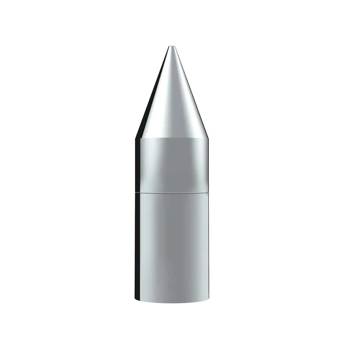 33mm X 7-1/8" Chrome Plastic Tall Spike Nut Cover - Thread-On