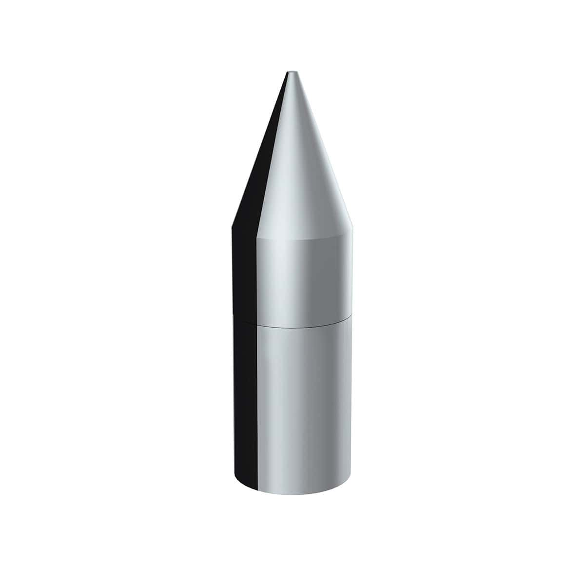 33Mm X 7-1/8&Quot; Chrome Plastic Tall Spike Nut Cover - Thread-On 3 33mm X 7-1/8" Chrome Plastic Tall Spike Nut Cover - Thread-On