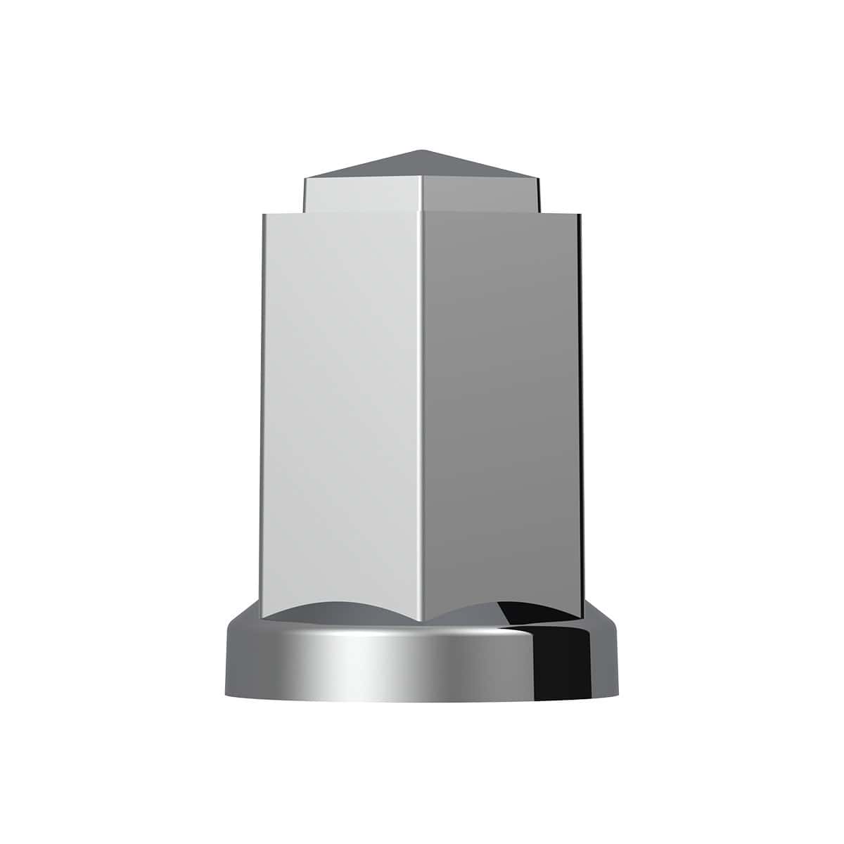 33mm X 3" Tall Chrome Plastic Hexagon Style Thread-On Nut Cover