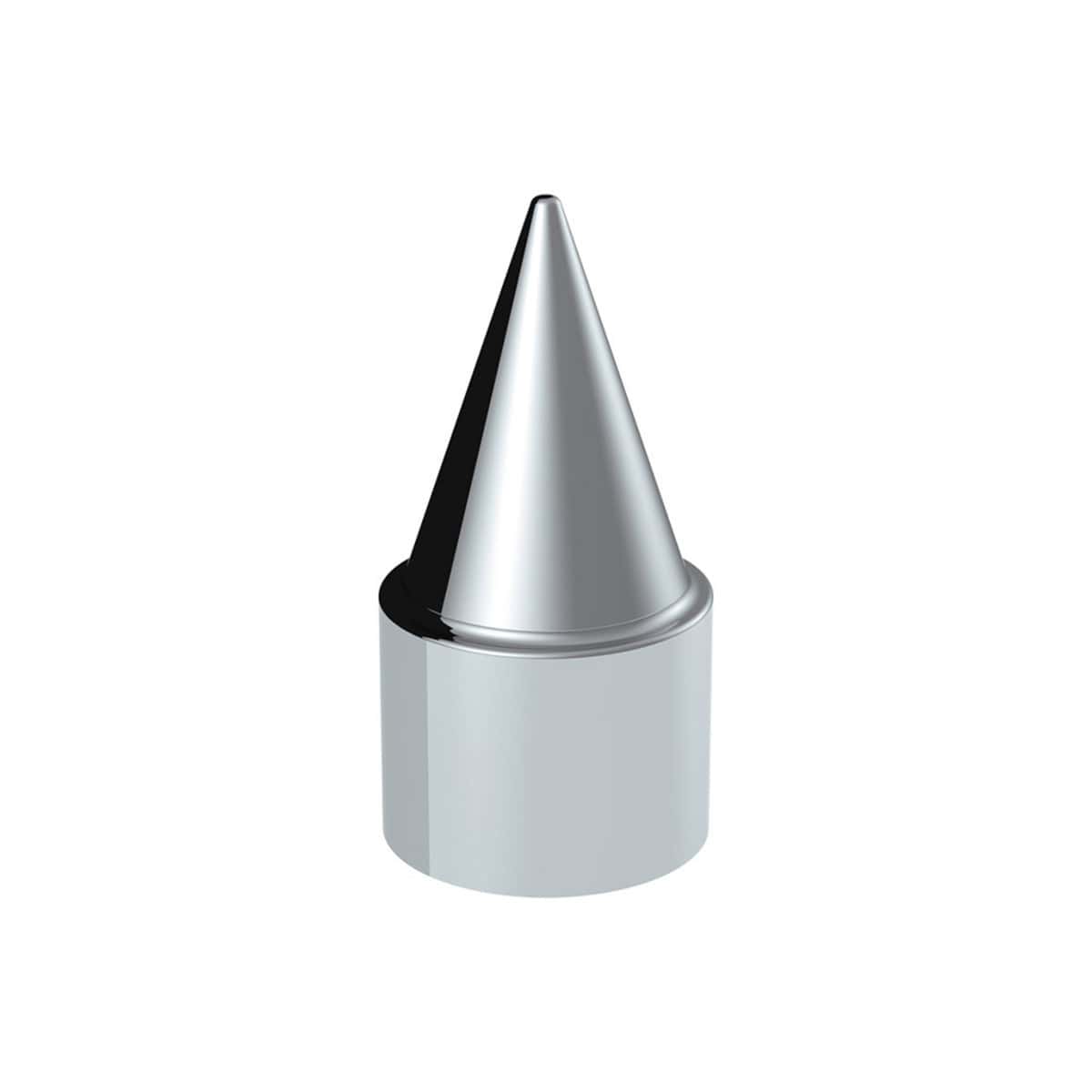 33mm X 4-1/4" Chrome Plastic Stiletto Nut Cover - Push-On
