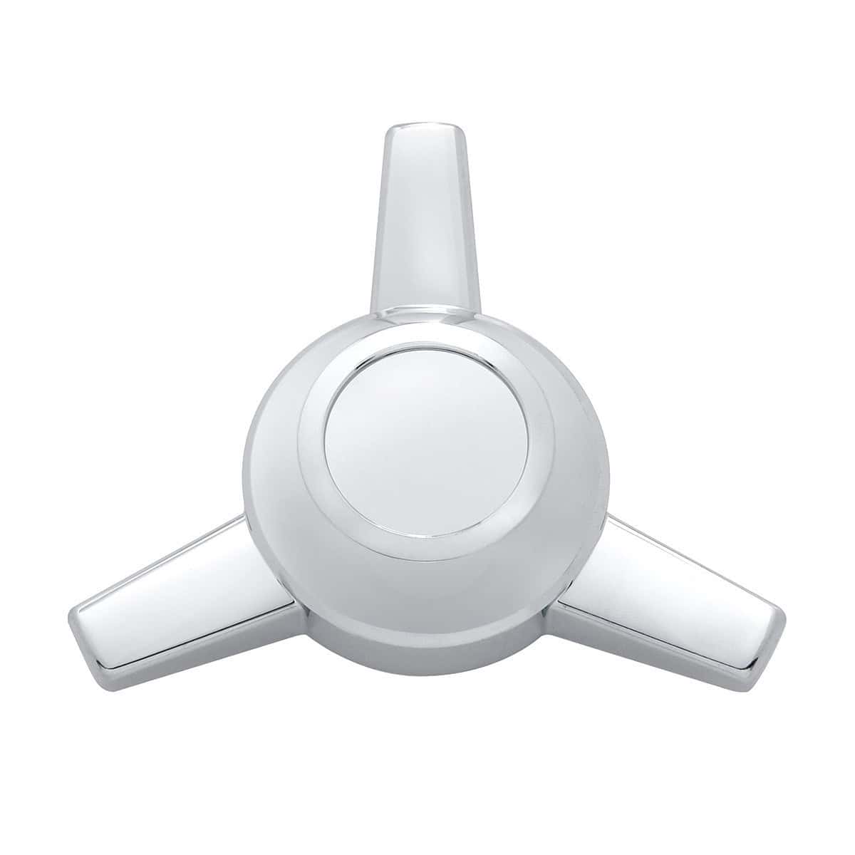 Chrome Metal Die-Cast 3 Straight Bar Spinner Only