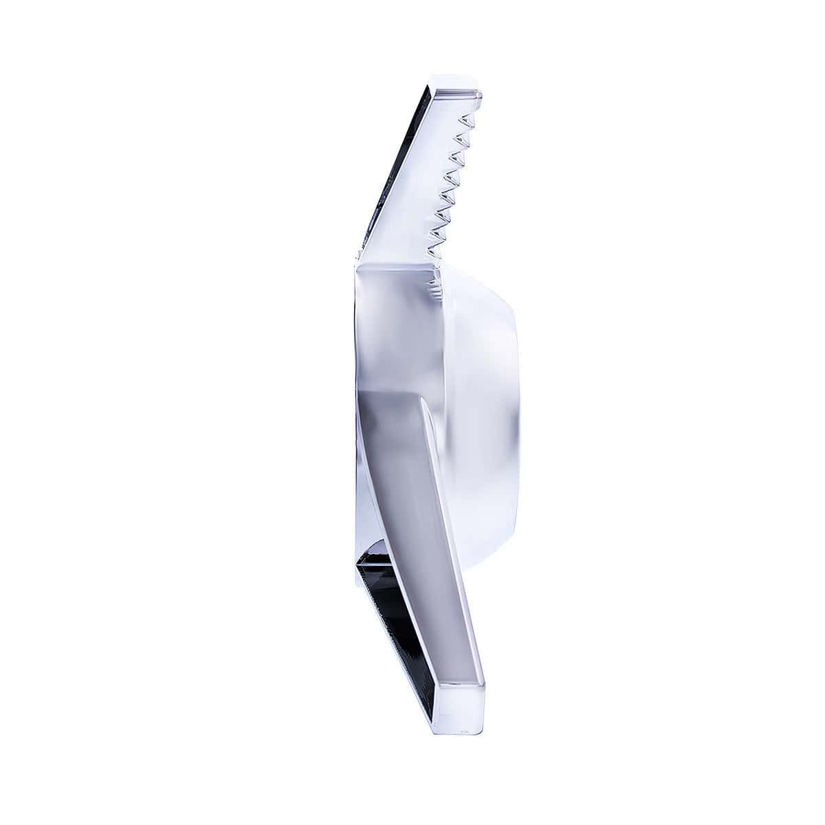Chrome Plastic 3 Bar Left Swing Hubcap Spinner Only