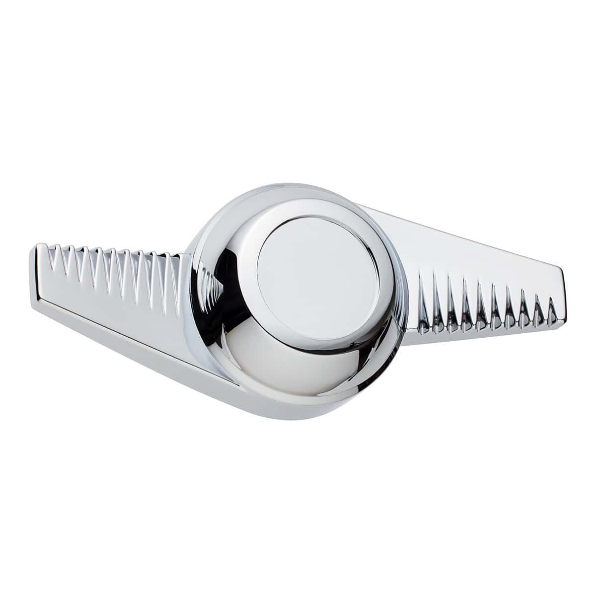 Chrome Plastic 2-Bar &Quot;Groovy&Quot; Hubcap Spinner 3 Chrome Plastic 2-Bar "Groovy" Hubcap Spinner