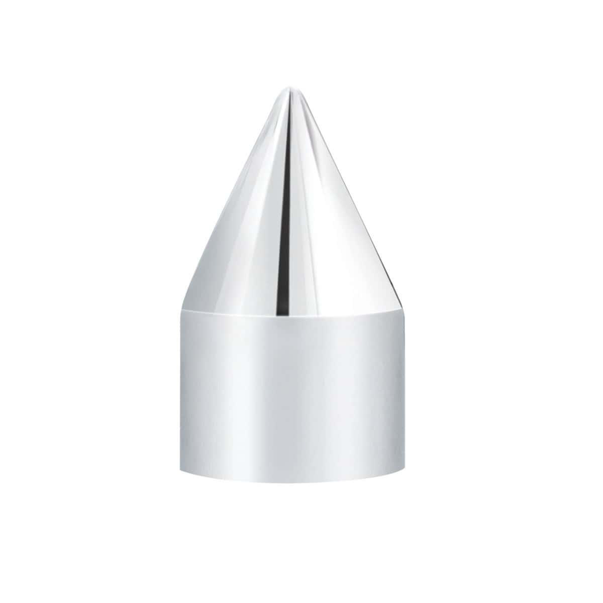 1/2" x 1-7/16" Chrome Plastic Spike Nut Covers - Push-On (10-Pack) Item No.10761 1/2" x 1-7/16" Chrome Plastic Spike Nut Covers - Push-On (10-Pack)