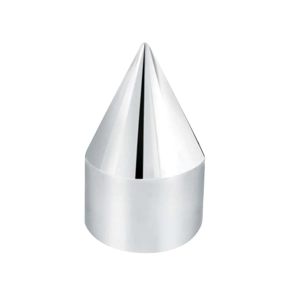 9/16" X 1-1/2" Chrome Plastic Spike Nut Cover - Push-On