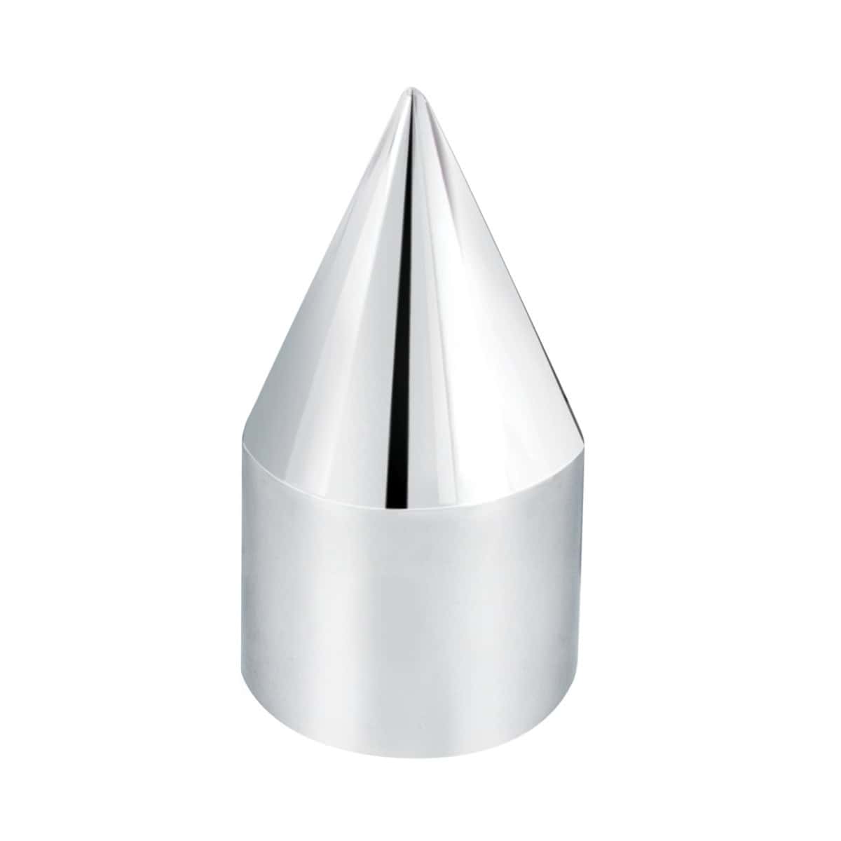 15/16" X 2.5" Chrome Plastic Spike Nut Cover - Push-On