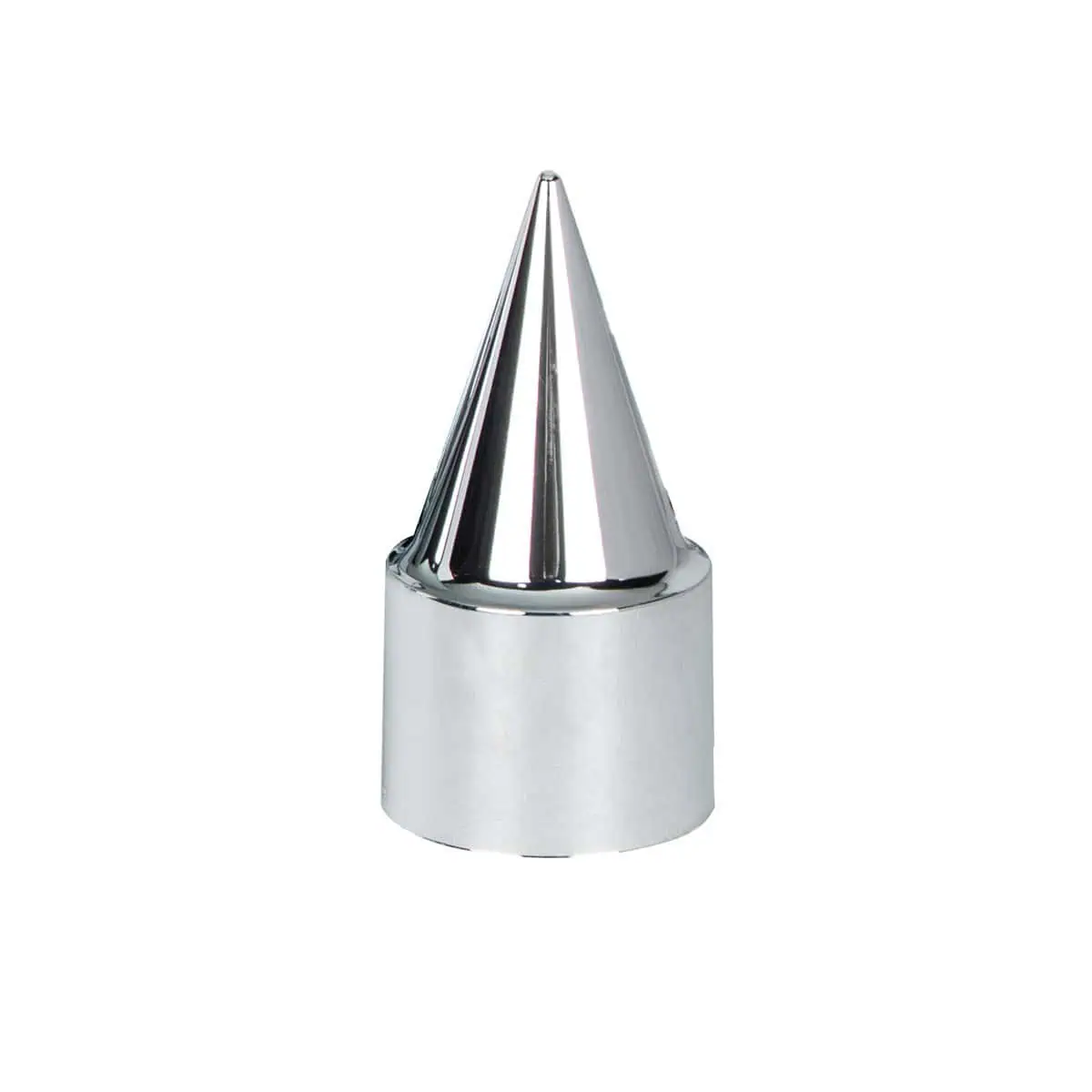 33mm X 4-1/4" Chrome Plastic Stiletto Nut Cover - Thread-On