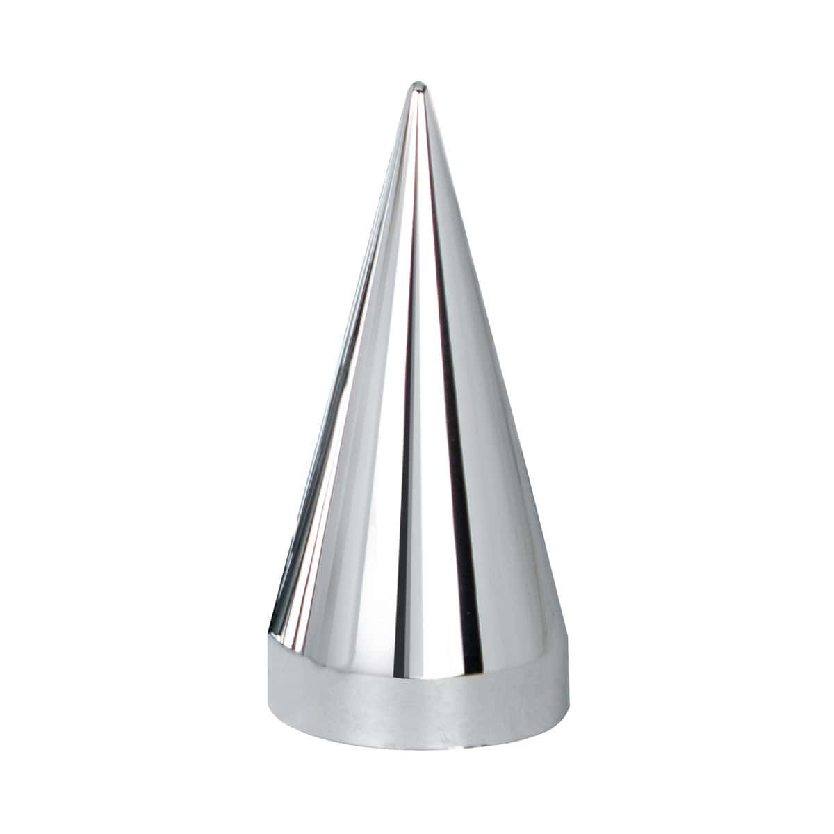 33mm x 4-1/2" Chrome Plastic X Spike Nut Covers - Thread-On