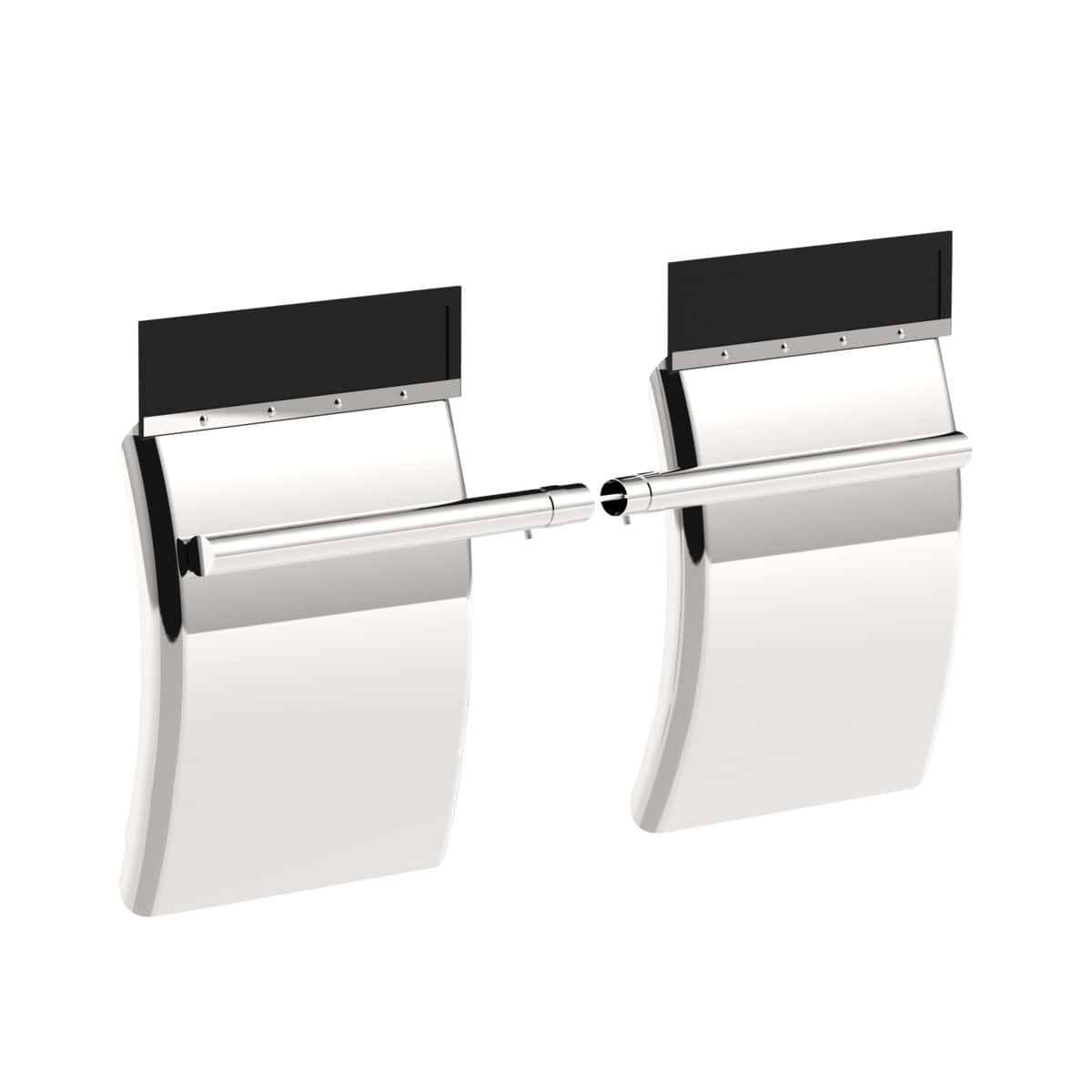 430 Stainless Quarter Fender With Tube Bracket Set (Pair) 6 430 Stainless Quarter Fender With Tube Bracket Set (Pair)