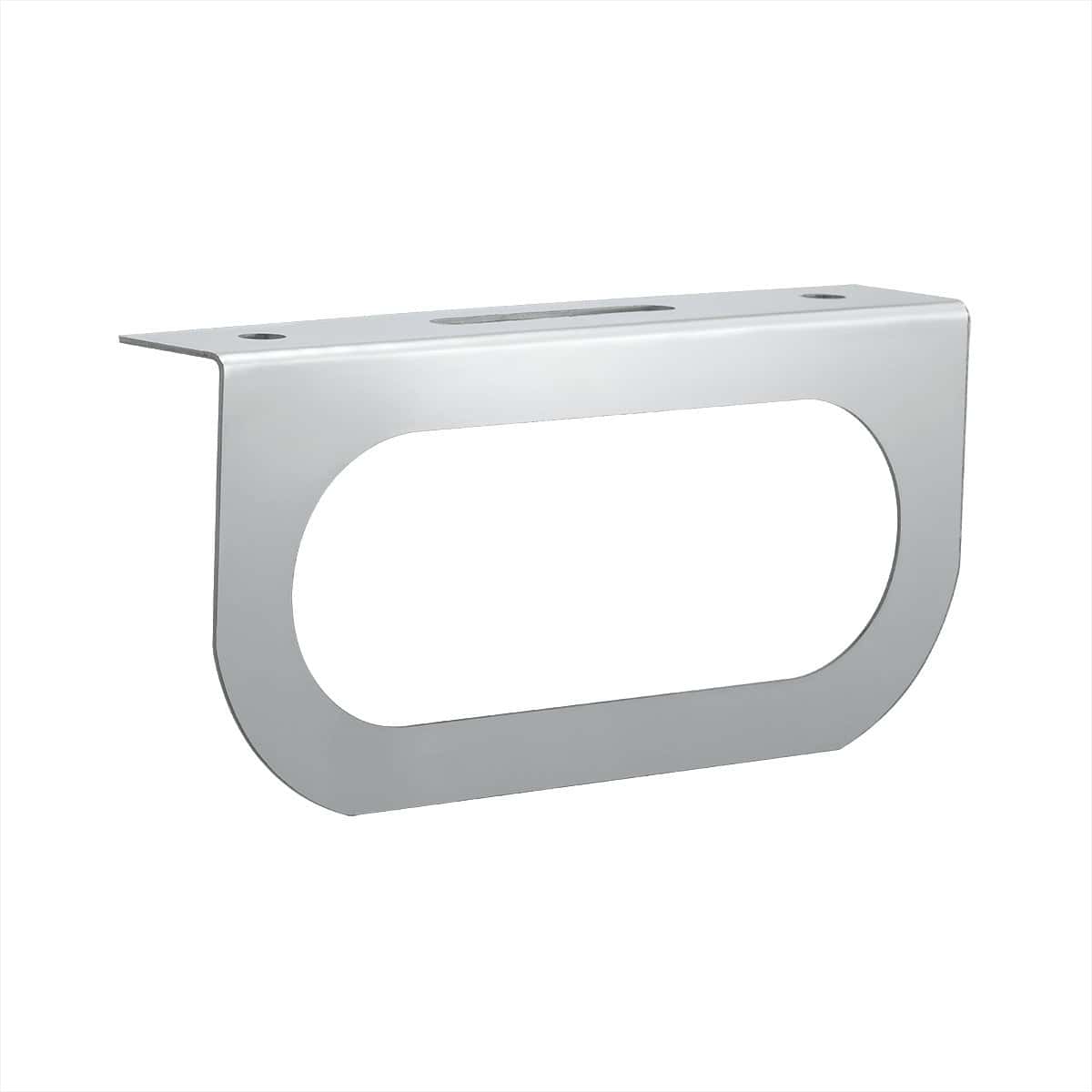 Stainless Light Bracket With Oval Light Cutouts