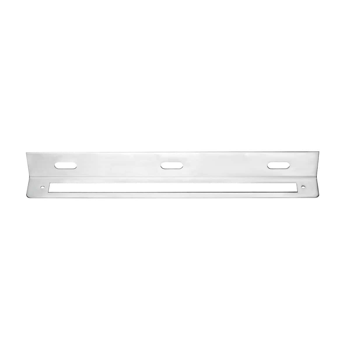12-3/4&Quot; Stainless Light Bracket With 12&Quot; Light Bar Cutout 3 12-3/4" Stainless Light Bracket With 12" Light Bar Cutout