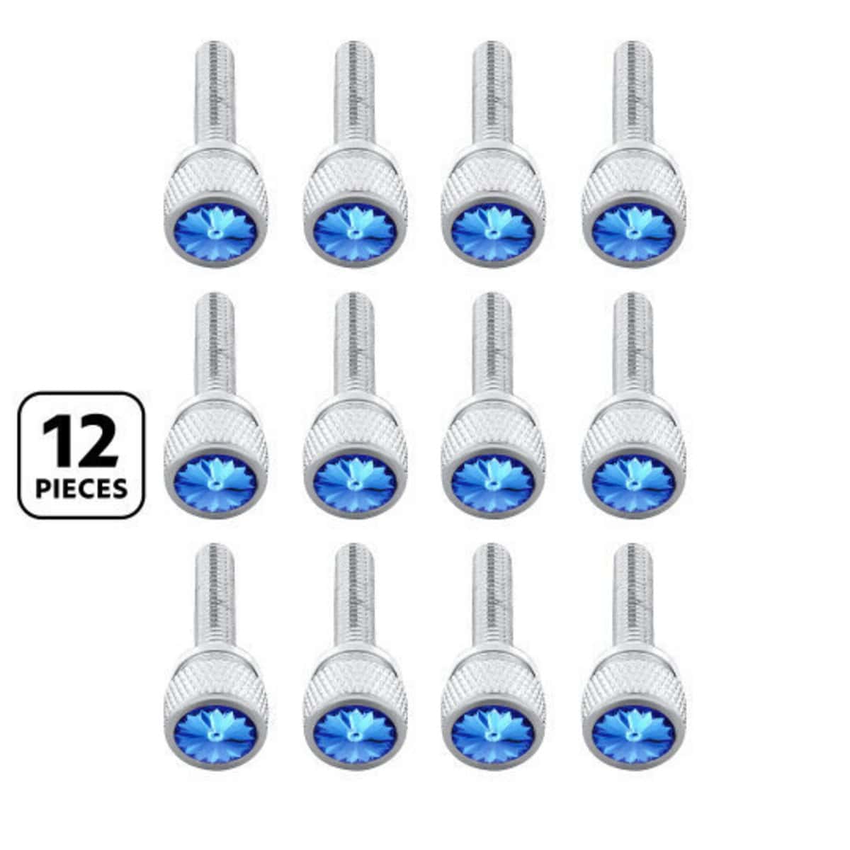 1-3/16" Long M6 Dash Screw With Crystal For Kenworth (12-Pack)