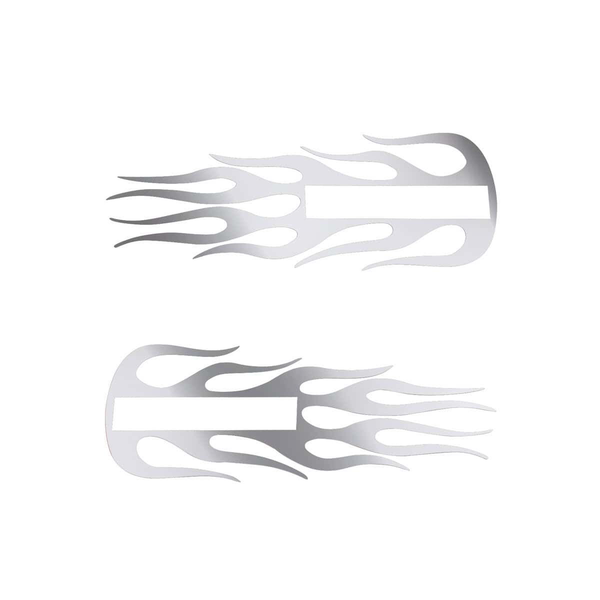 Kenworth Stainless Steel Hood Emblem Flame Accent