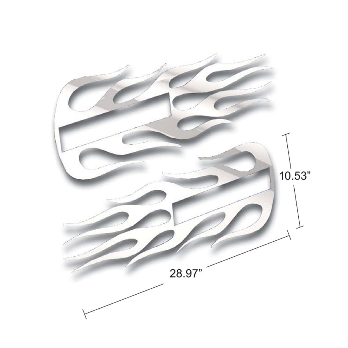 Kenworth Stainless Steel Hood Emblem Flame Accent 3 Kenworth Stainless Steel Hood Emblem Flame Accent