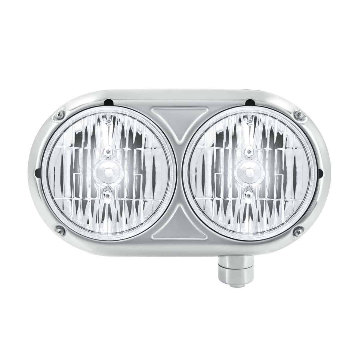 Headlight Assembly With Halogen Bulbs & 304 SS Housing For Peterbilt 359