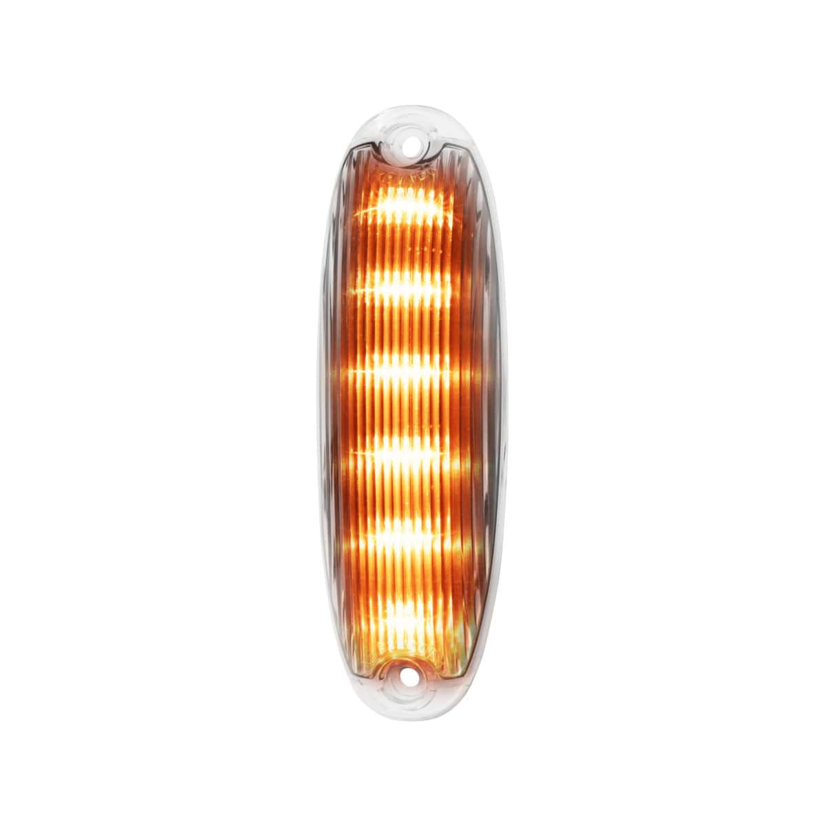 6 Amber LED Cab Light For 2008-2017 Freightliner Cascadia - Clear Lens