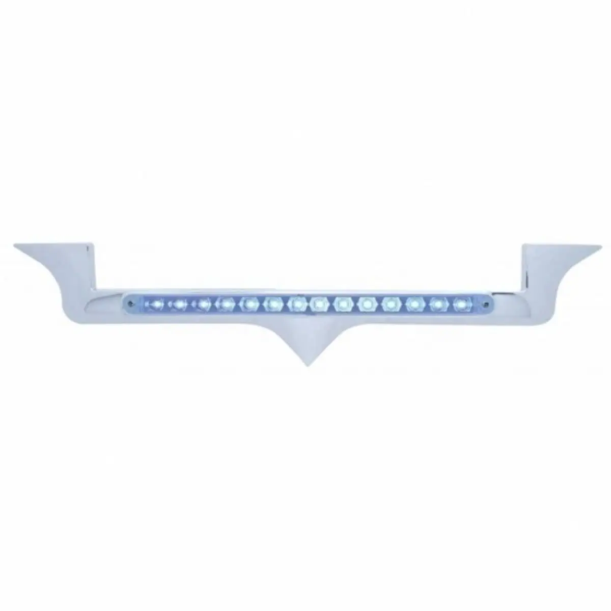 Chrome Kenworth Emblem Trim – 14 LED Blue Light Bar