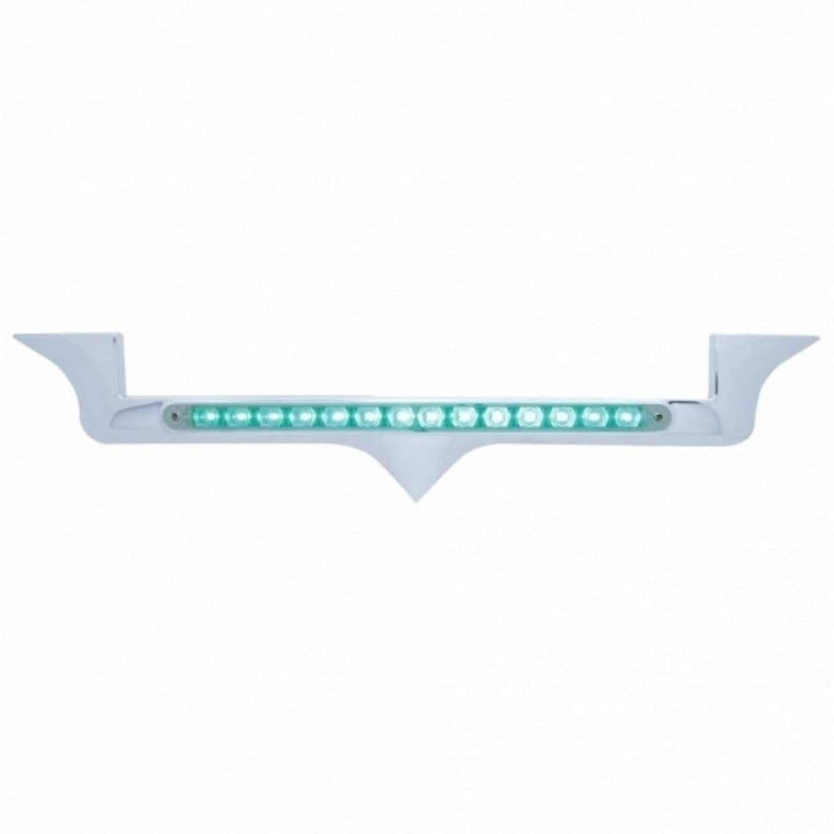 Chrome Kenworth Emblem Trim – 14 LED Green Light Bar