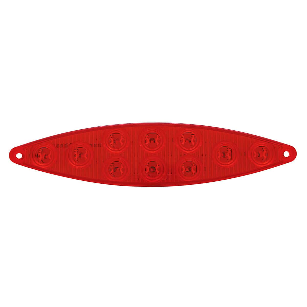 10 LED "Cat's Eye" Light (Stop Turn & Tail) - Red LED/Red Lens