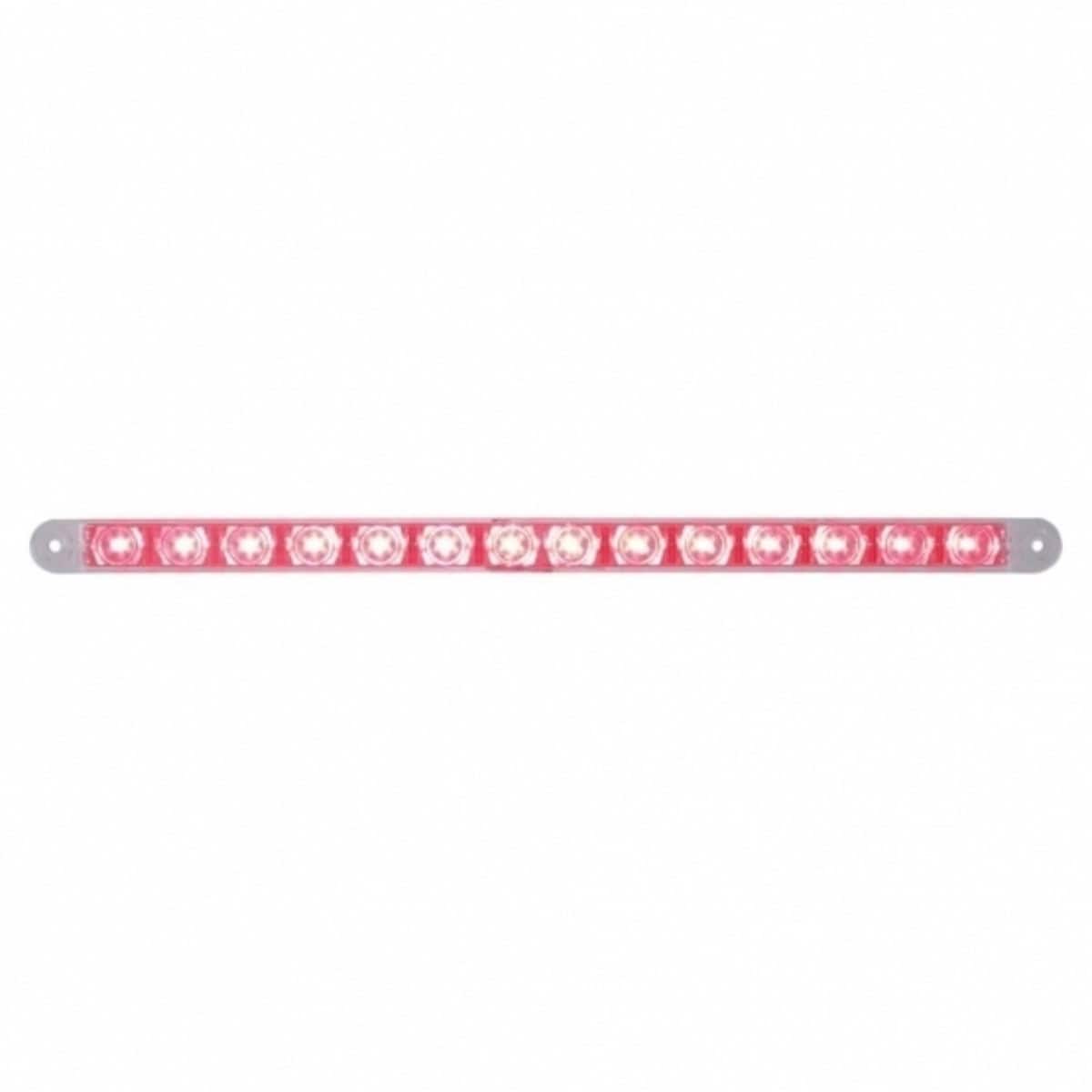 14 LED 12" Light Bar (Stop/Turn & Tail) - Red LED/Clear Lens