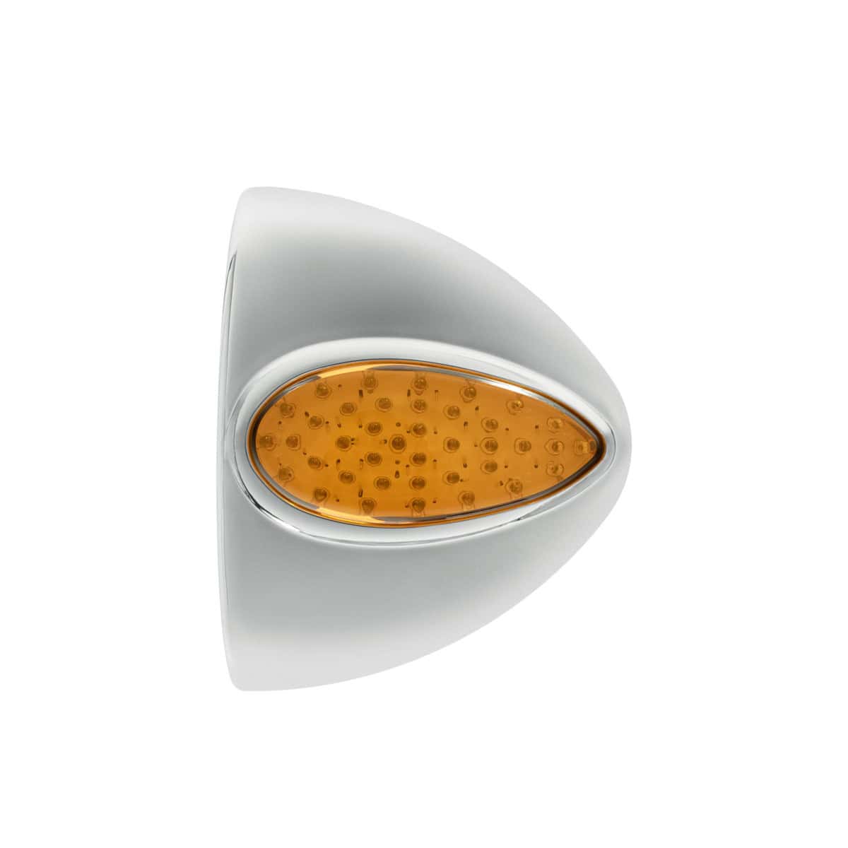 39 LED Teardrop Headlight Turn Signal Light Cover For Peterbilt - Amber LED/Amber Lens