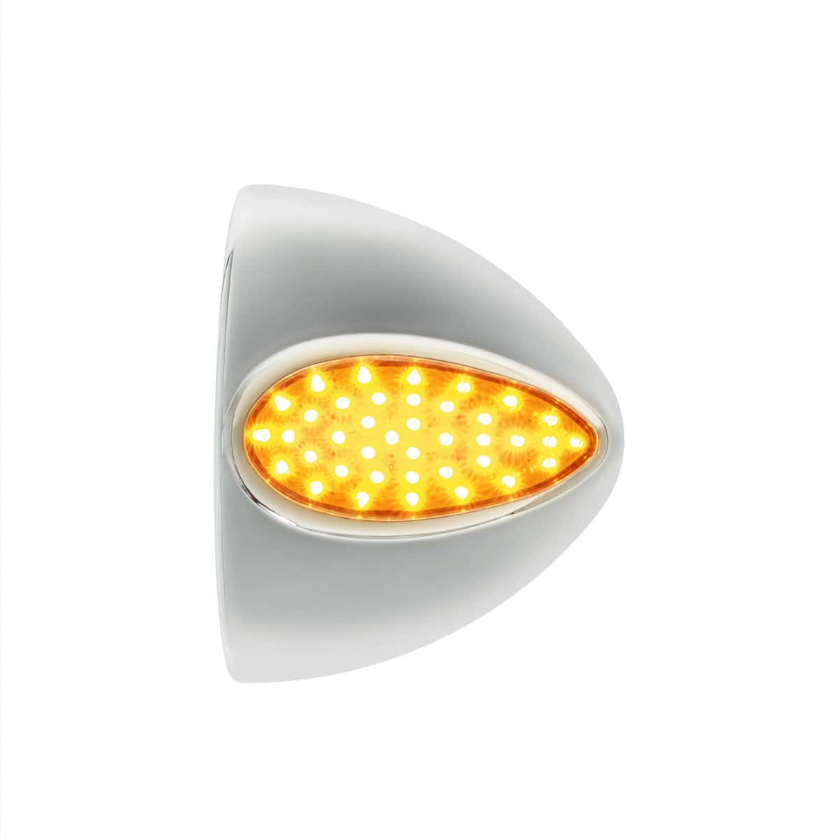 39 Led Teardrop Headlight Turn Signal Light Cover For Peterbilt - Amber Led/Clear Lens 3 39 LED Teardrop Headlight Turn Signal Light Cover For Peterbilt - Amber LED/Clear Lens