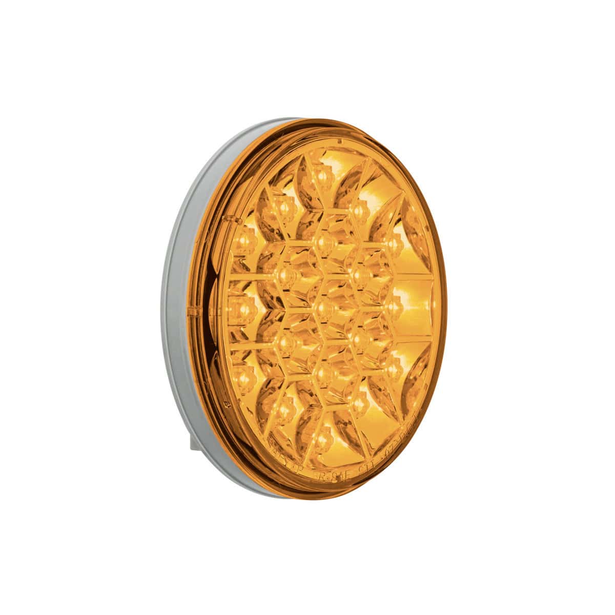 19 Led 4&Quot; Reflector Turn Signal Light - Amber Led/Amber Lens 3 19 LED 4" Reflector Turn Signal Light - Amber LED/Amber Lens