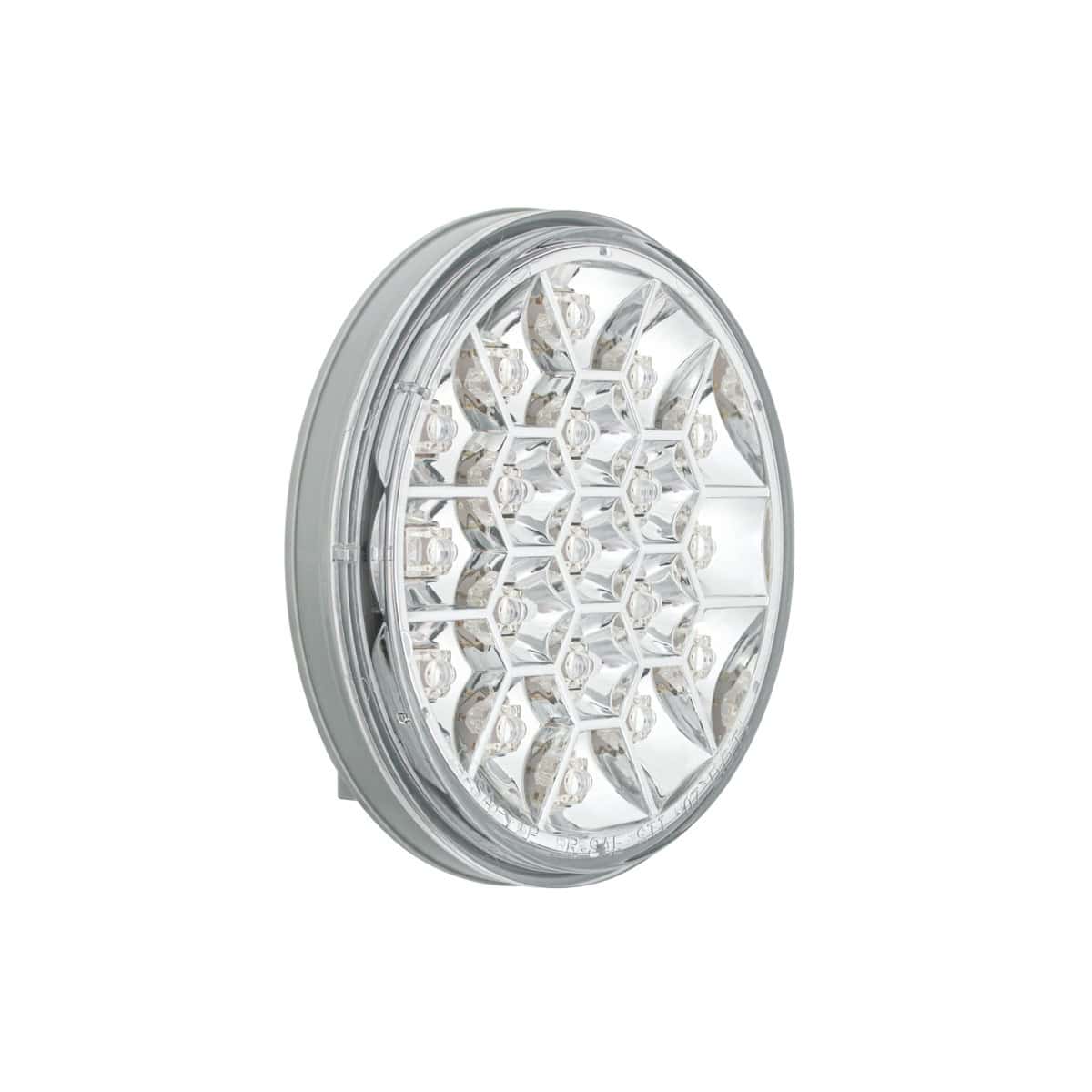 19 Led 4&Quot; Round Reflector Light (Stop Turn &Amp; Tail) - Red Led/Clear Lens 4 19 LED 4" Round Reflector Light (Stop Turn & Tail) - Red LED/Clear Lens