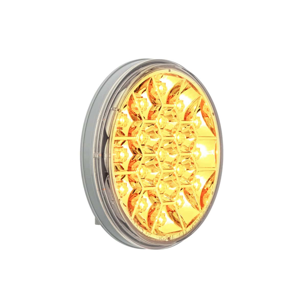 19 Led 4&Quot; Reflector Turn Signal Light - Amber Led/Clear Lens 3 19 LED 4" Reflector Turn Signal Light - Amber LED/Clear Lens